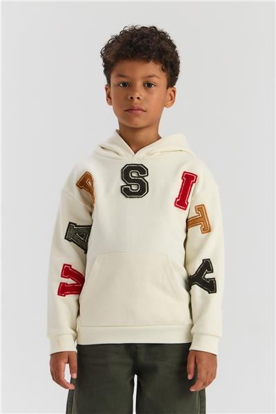 Nebbati Erkek Çocuk Ekru SweatshirtNebbati Erkek Çocuk Ekru Sweatshirt