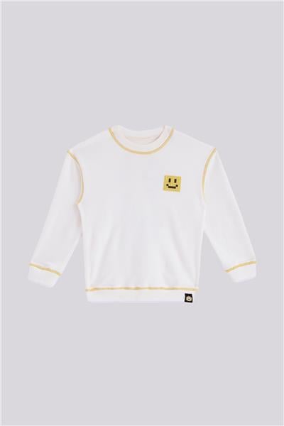 Nebbati Erkek Çocuk Ekru SweatshirtNebbati Erkek Çocuk Ekru Sweatshirt