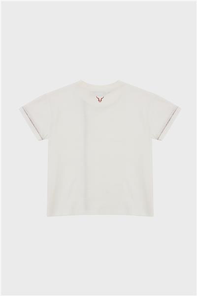 Nebbati Erkek Çocuk Ekru T-Shirt