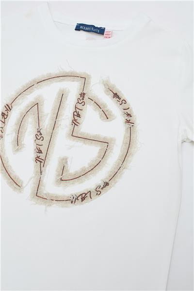 Nebbati Erkek Çocuk Ekru T-Shirt