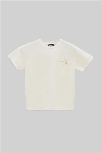 Nebbati Erkek Çocuk Ekru T-Shirt