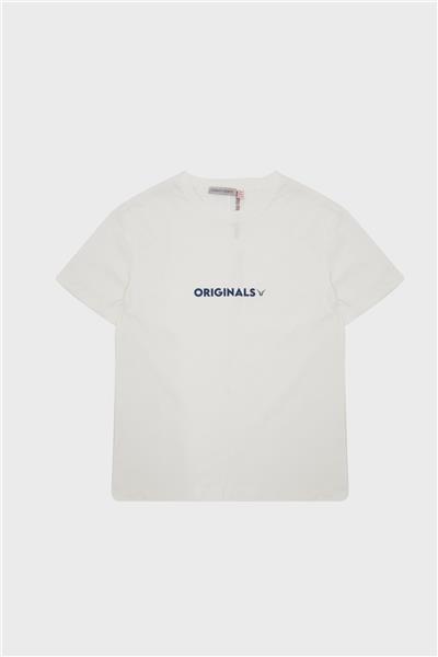 Nebbati Erkek Çocuk Ekru T-Shirt