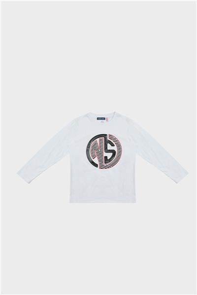 Nebbati Erkek Çocuk Ekru T-Shirt