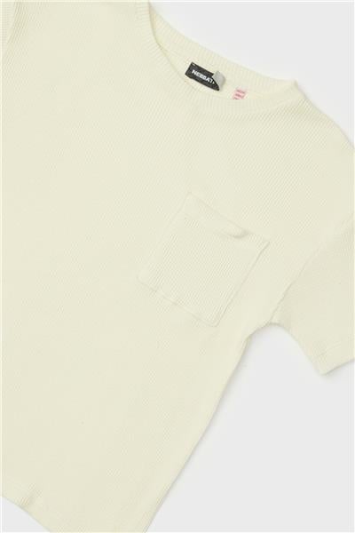 Nebbati Erkek Çocuk Ekru T-Shirt