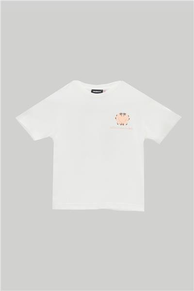 Nebbati Erkek Çocuk Ekru T-Shirt