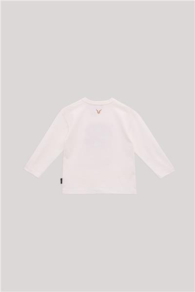 Nebbati Erkek Çocuk Ekru T-Shirt