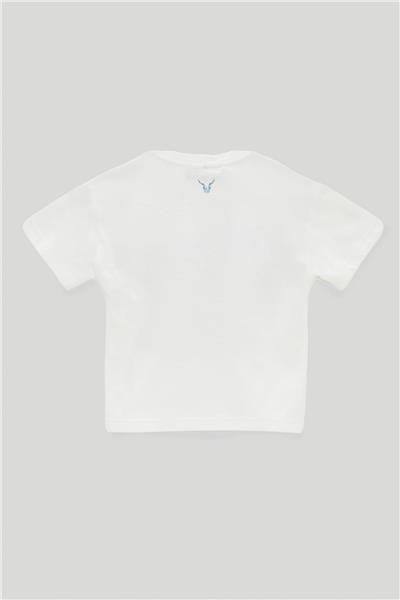 Nebbati Erkek Çocuk Ekru T-Shirt