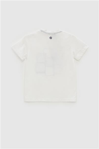 Nebbati Erkek Çocuk Ekru T-Shirt