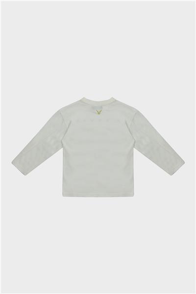 Nebbati Erkek Çocuk Ekru T-Shirt