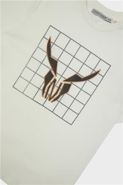 Nebbati Erkek Çocuk Ekru T-Shirt