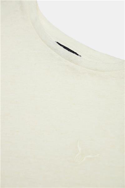 Nebbati Erkek Çocuk Ekru Tshirt