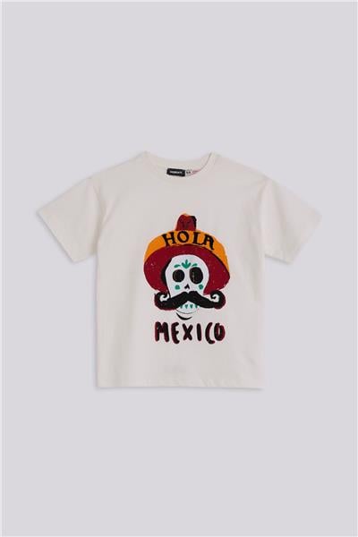 Nebbati Erkek Çocuk Ekru TshirtNebbati Erkek Çocuk Ekru Tshirt