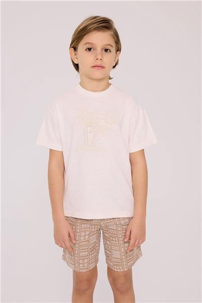 Nebbati Erkek Çocuk Ekru TshirtNebbati Erkek Çocuk Ekru Tshirt
