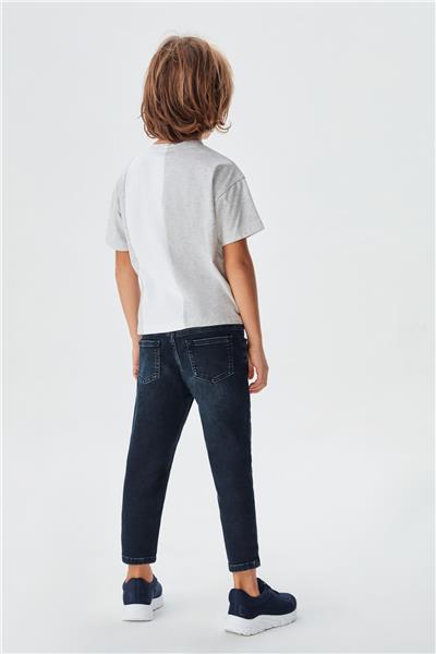Nebbati Erkek Çocuk Gri Melanj T-Shirt