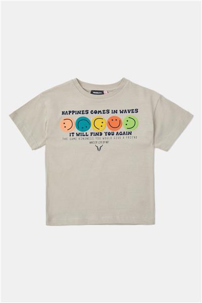 Nebbati Erkek Çocuk Gri Tshirt