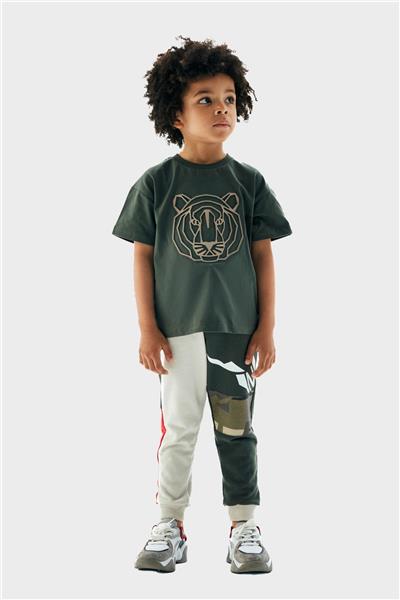Nebbati Erkek Çocuk Haki T-Shirt