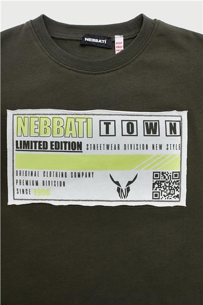 Nebbati Erkek Çocuk Haki T-Shirt