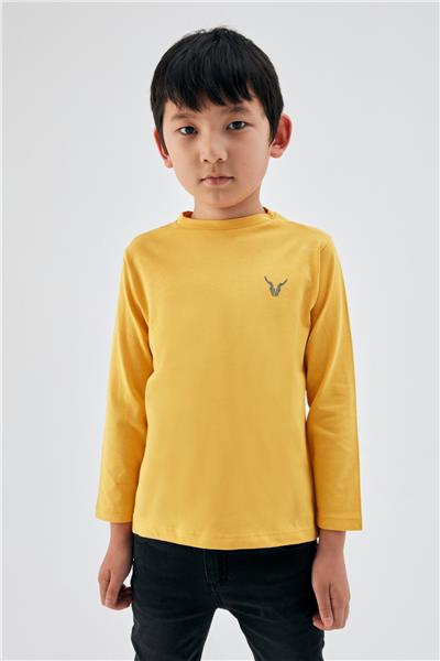 Nebbati Erkek Çocuk Hardal T-Shirt