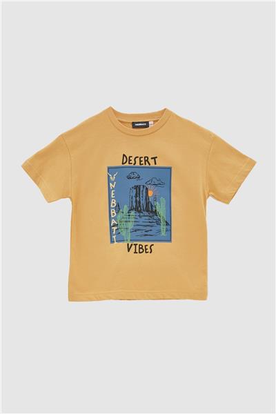 Nebbati Erkek Çocuk Hardal T-Shirt
