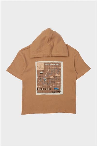 Nebbati Erkek Çocuk Kahve T-Shirt