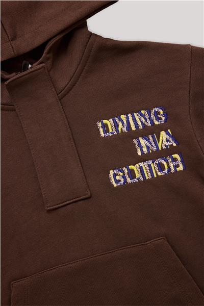 Nebbati Erkek Çocuk Kahverengi Sweatshirt