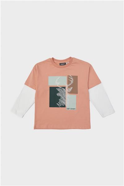Nebbati Erkek Çocuk Kiremit T-Shirt