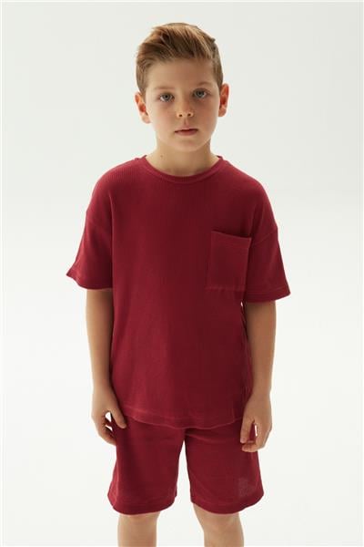 Nebbati Erkek Çocuk Kiremit T-Shirt