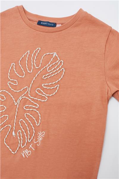 Nebbati Erkek Çocuk Kiremit T-Shirt