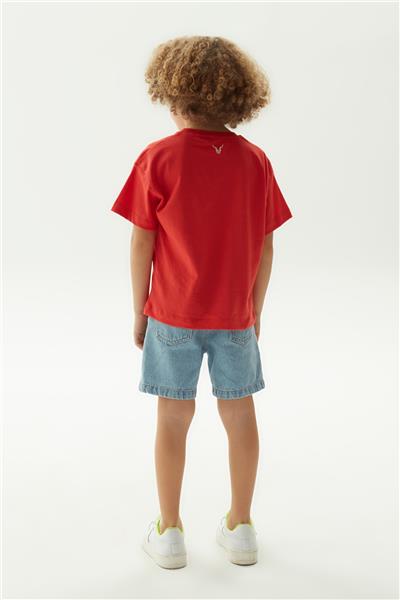 Nebbati Erkek Çocuk Kırmızı T-Shirt