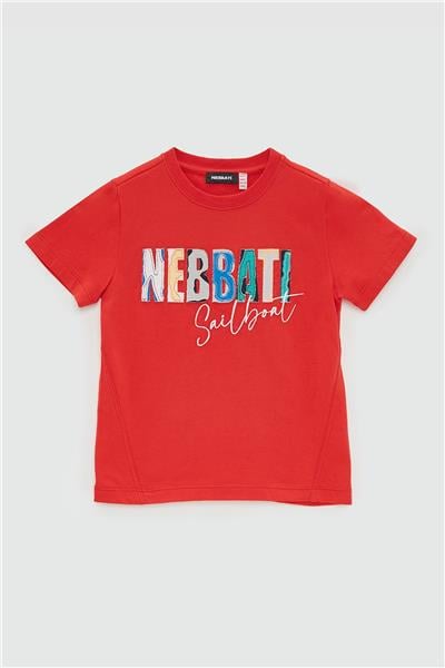 Nebbati Erkek Çocuk Kırmızı T-Shirt