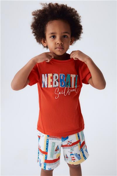 Nebbati Erkek Çocuk Kırmızı T-Shirt