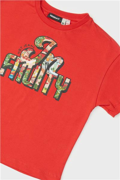 Nebbati Erkek Çocuk Kırmızı T-Shirt