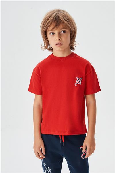 Nebbati Erkek Çocuk Kırmızı T-Shirt