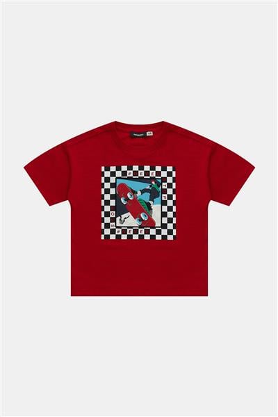 Nebbati Erkek Çocuk Kırmızı Tshirt