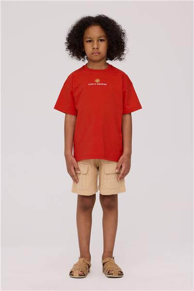 Nebbati Erkek Çocuk Kırmızı TshirtNebbati Erkek Çocuk Kırmızı Tshirt