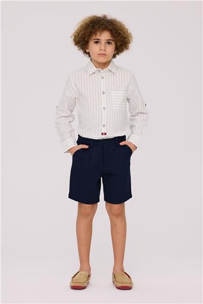 Nebbati Boy Navy Blue ShortsNebbati Boy Navy Blue Shorts