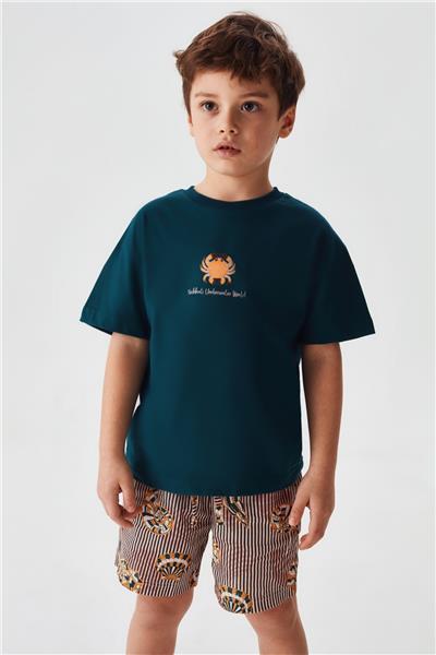 Nebbati Erkek Çocuk Lacivert T-Shirt