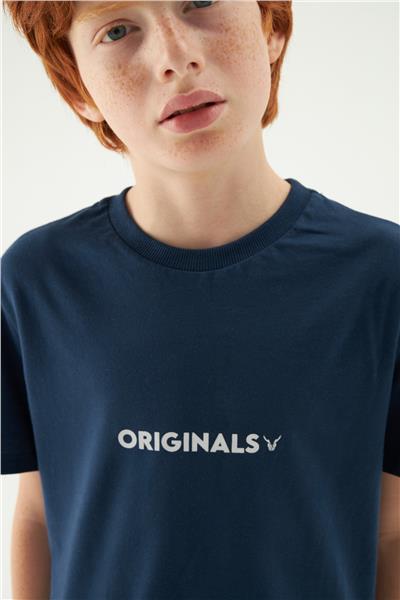 Nebbati Erkek Çocuk Lacivert T-Shirt