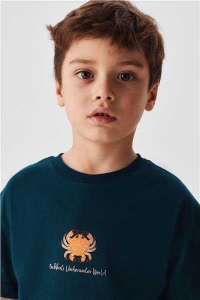 Nebbati Erkek Çocuk Lacivert T-Shirt