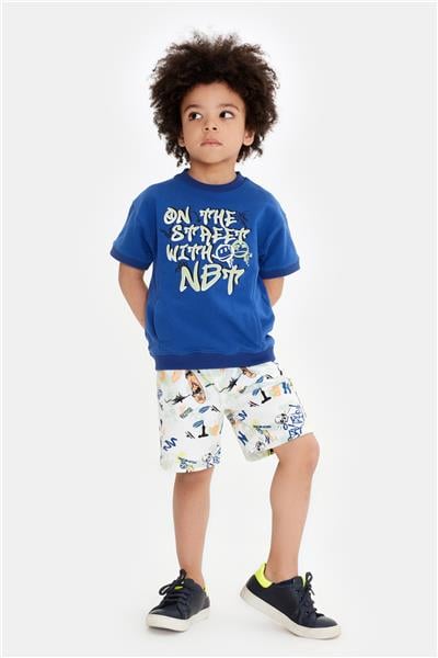 Nebbati Erkek Çocuk Lacivert Tshirt