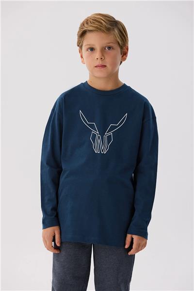Nebbati Erkek Çocuk Lacivert Tshirt