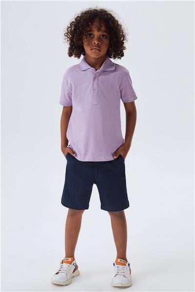 Nebbati Erkek Çocuk Lila T-Shirt