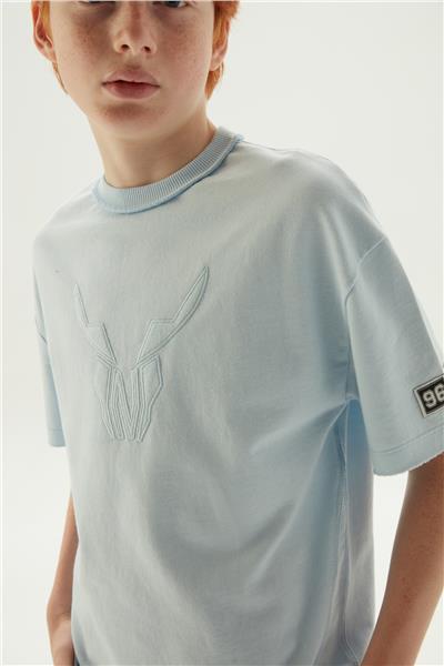Nebbati Erkek Çocuk Mavi T-Shirt