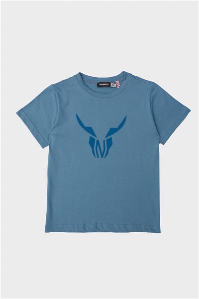 Nebbati Erkek Çocuk Mavi T-Shirt
