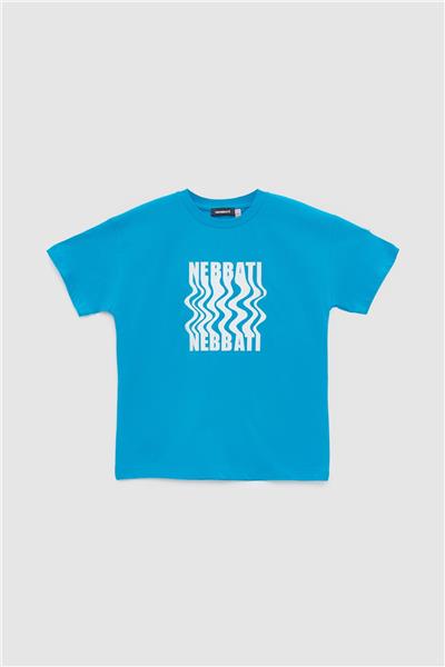 Nebbati Erkek Çocuk Mavi T-Shirt