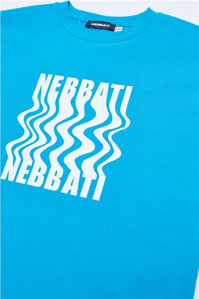 Nebbati Erkek Çocuk Mavi T-Shirt
