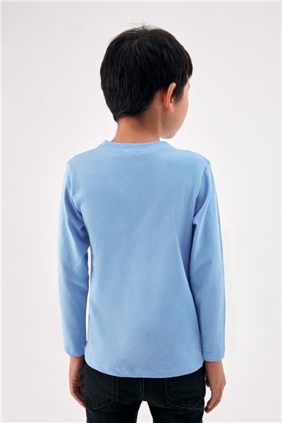 Nebbati Erkek Çocuk Mavi T-Shirt