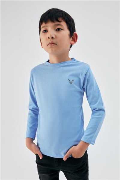 Nebbati Erkek Çocuk Mavi T-Shirt