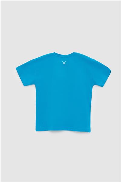 Nebbati Erkek Çocuk Mavi T-Shirt