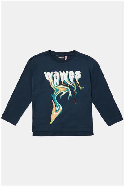 Nebbati Erkek Çocuk Mavi Tshirt